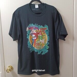 Harley Quinn & Poison Ivy Graphic Boyfriend T-Shirt sz XL